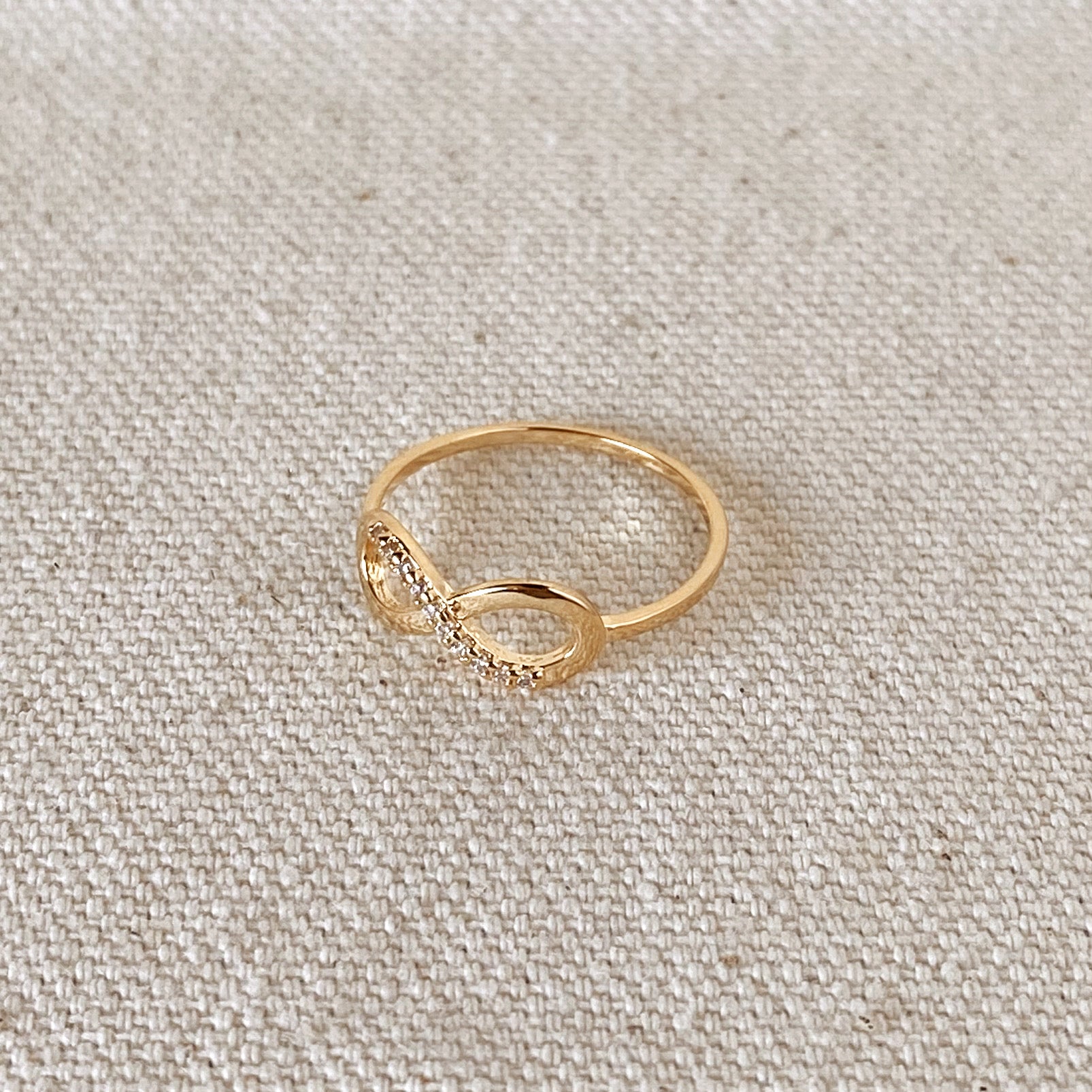 GoldFi 18k Gold Filled Infinity Dainty Ring
