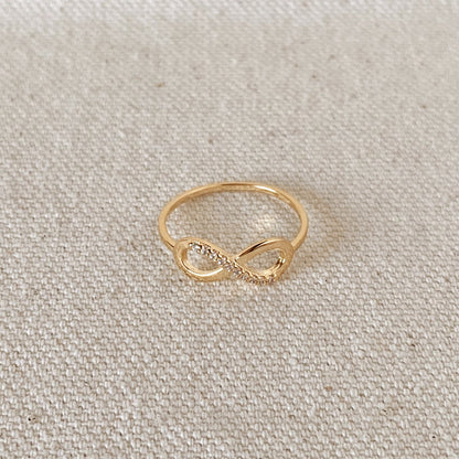 GoldFi 18k Gold Filled Infinity Dainty Ring