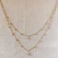GoldFi 18k Gold Filled Layered Necklace Details In Cubic Zirconia Stones