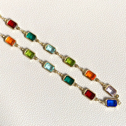 GoldFi 18k Gold Filled Multicolor Necklace For Wholesale