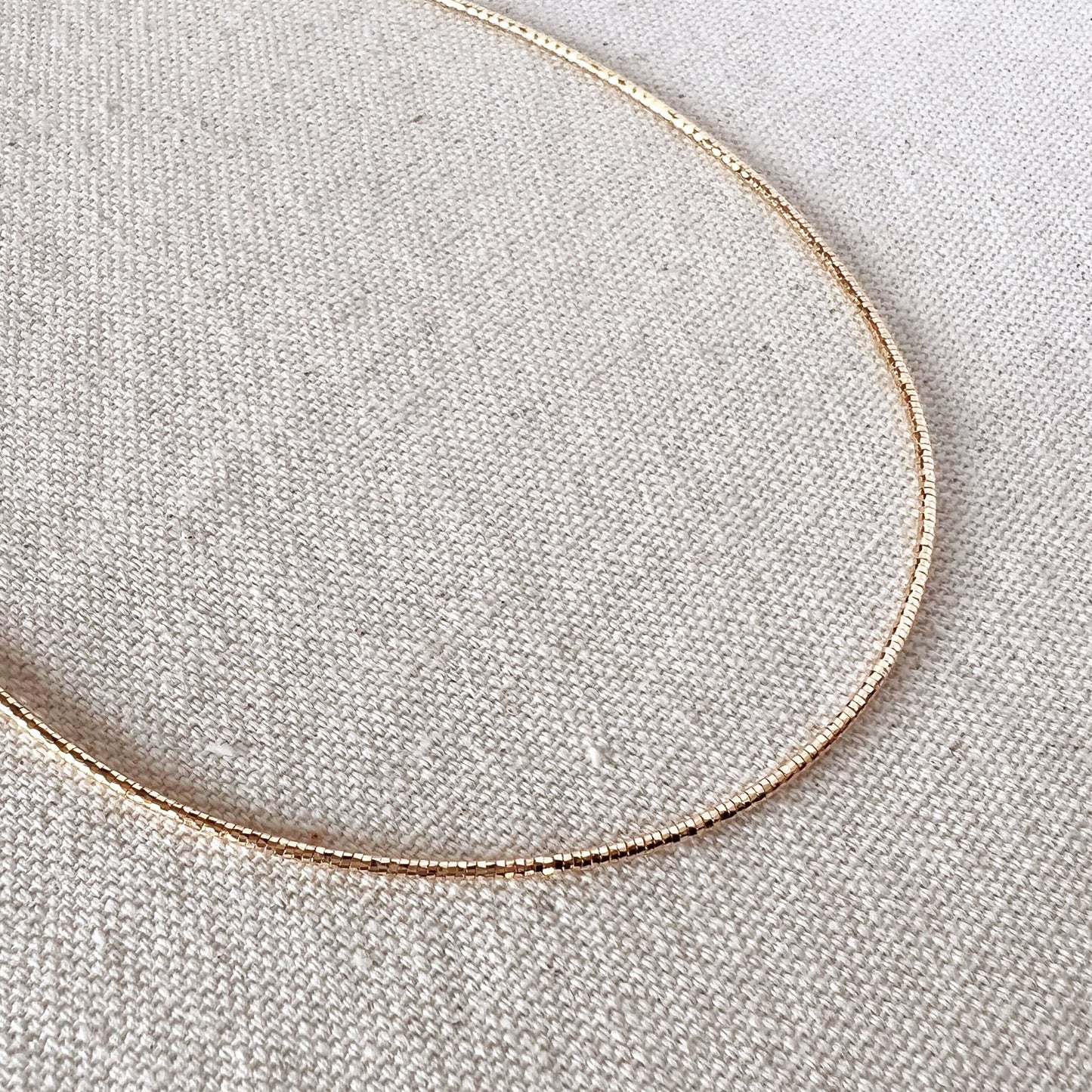 GoldFi 18k Gold Filled Omega Necklace
