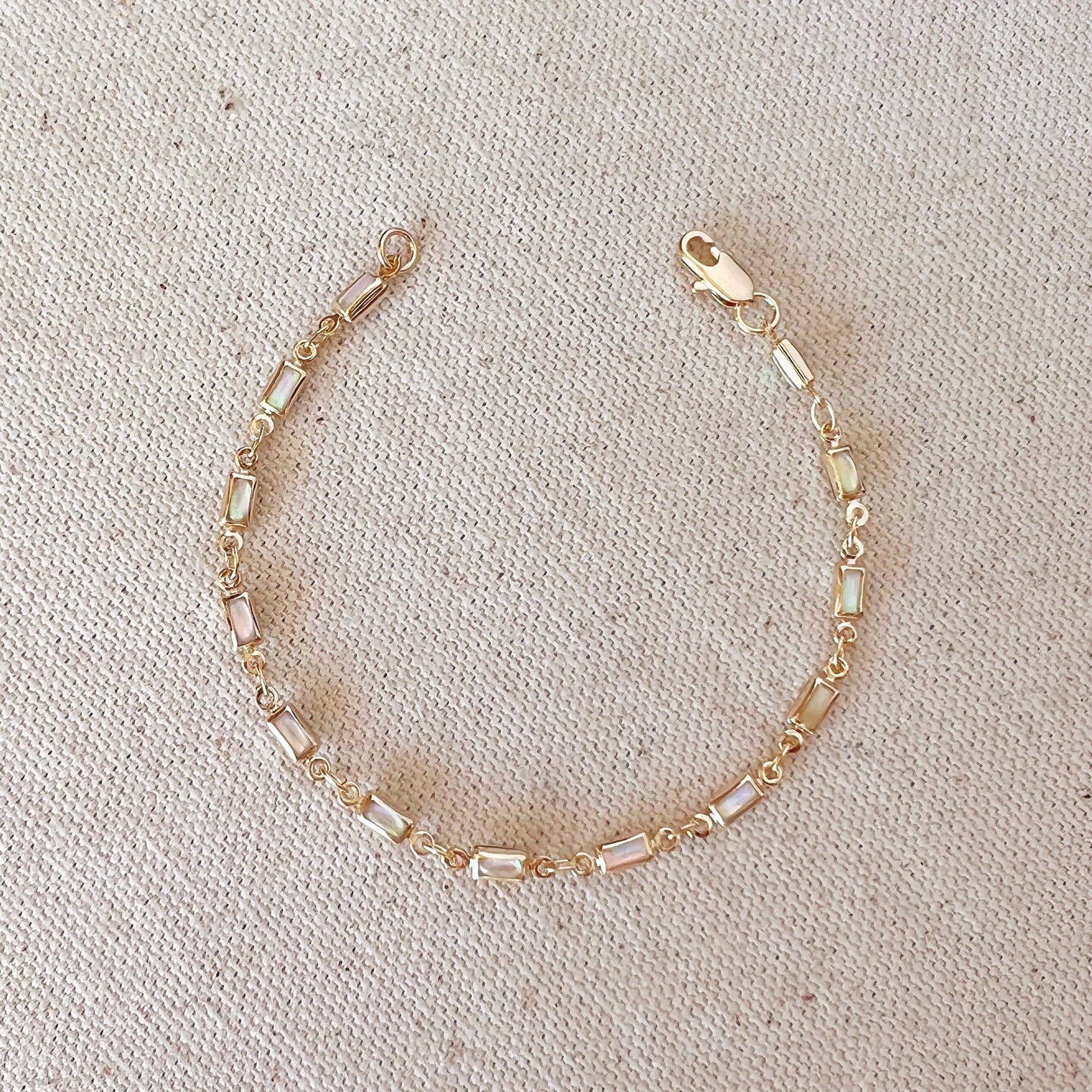 GoldFi 18k Gold Filled Opal Bracelet
