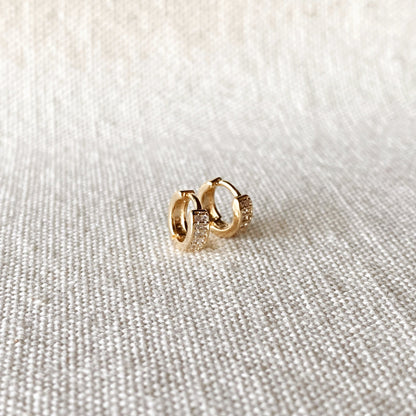 GoldFi 18k Gold Filled Petite Hoop Earrings