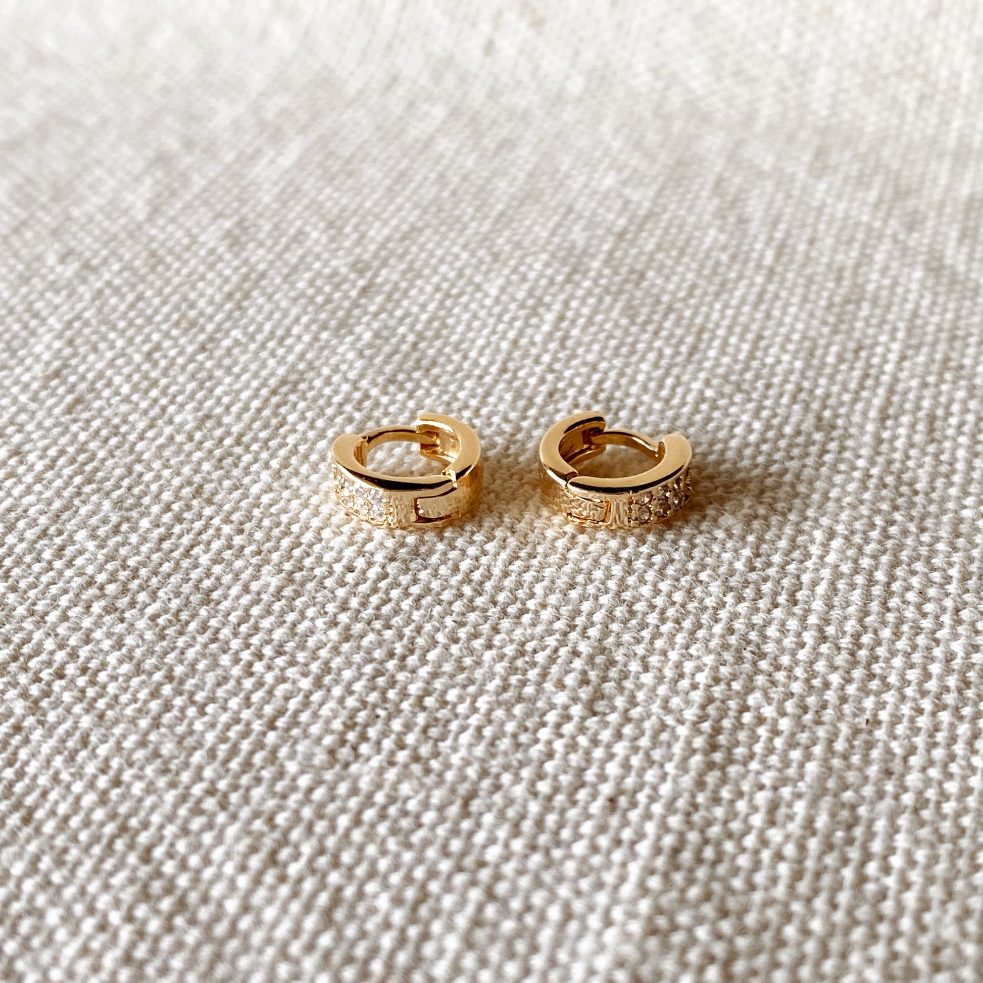 GoldFi 18k Gold Filled Petite Hoop Earrings