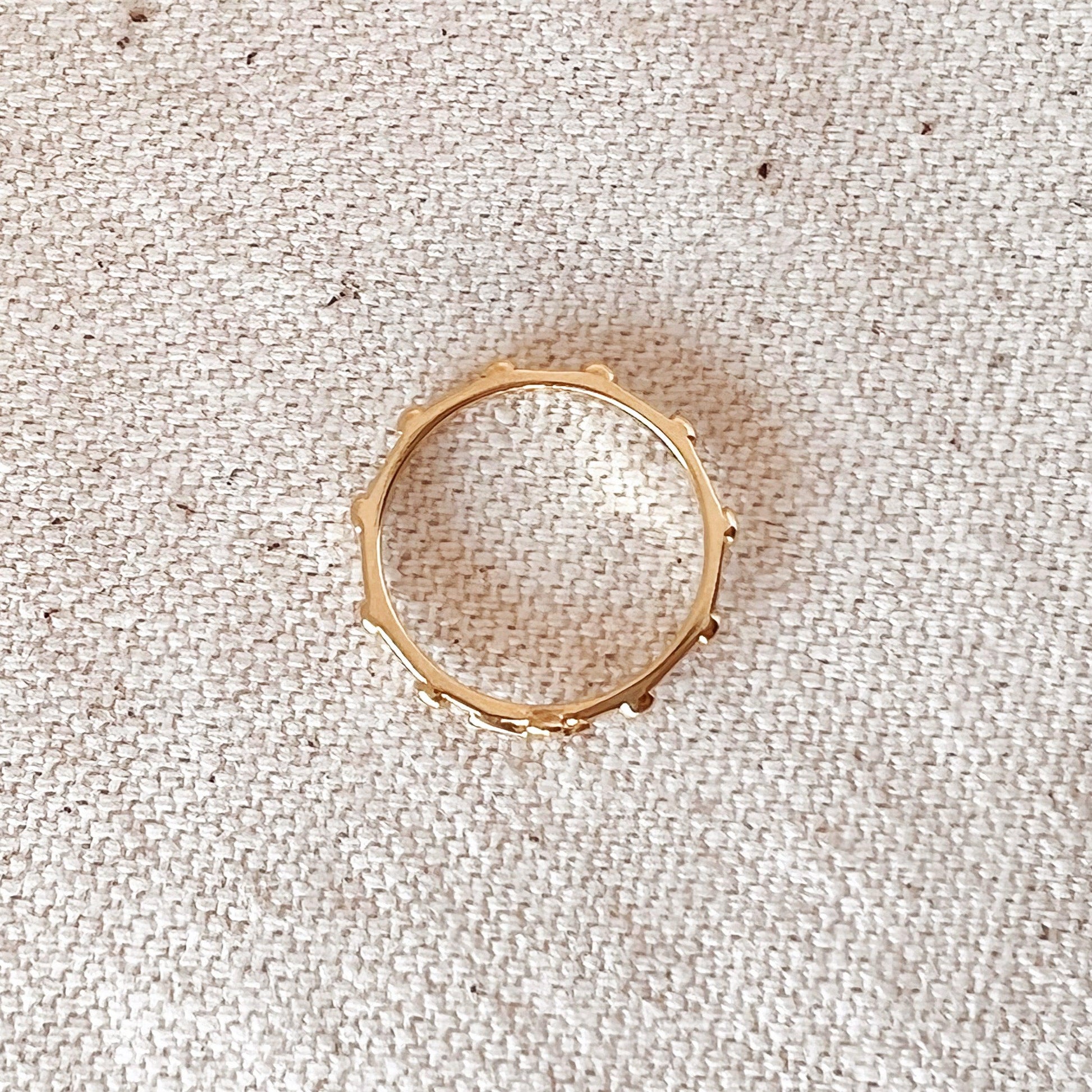 GoldFi 18k Gold Filled Rosary Prayer Ring