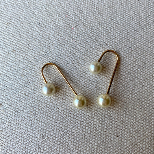 GoldFi 18k Gold Filled Screw Back Pearl Earrings for Wholesale and Jewelry Supplies