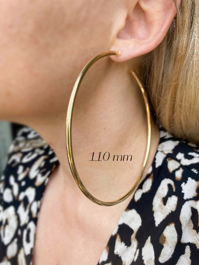 14K Yellow Gold Childs Plain Hoop Earrings #H993 | Monmouth County's #1  Fine Jeweler