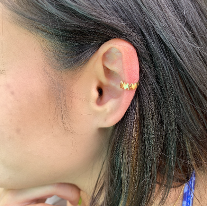 GoldFi 18k Gold Filled Star & Zig Zag Ear Cuff