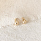 GoldFi 18k Gold Filled Teardrop Stud Earrings