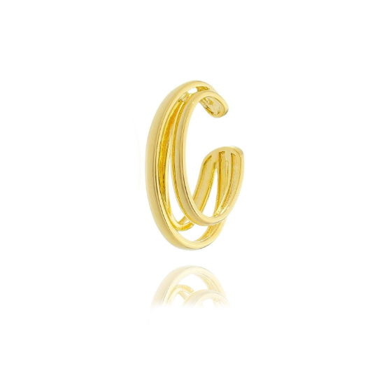 GoldFi 18k Gold Filled Three Lines Dainty Ear Cuff