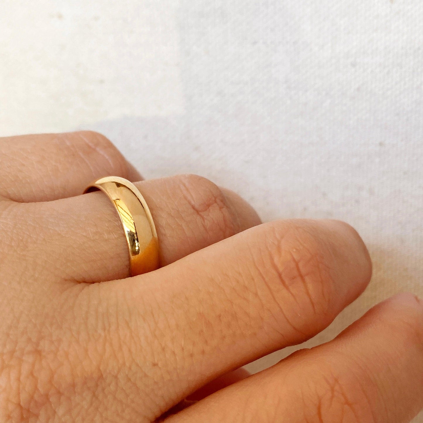 GoldFi 18k Gold Filled Wide Band Ring