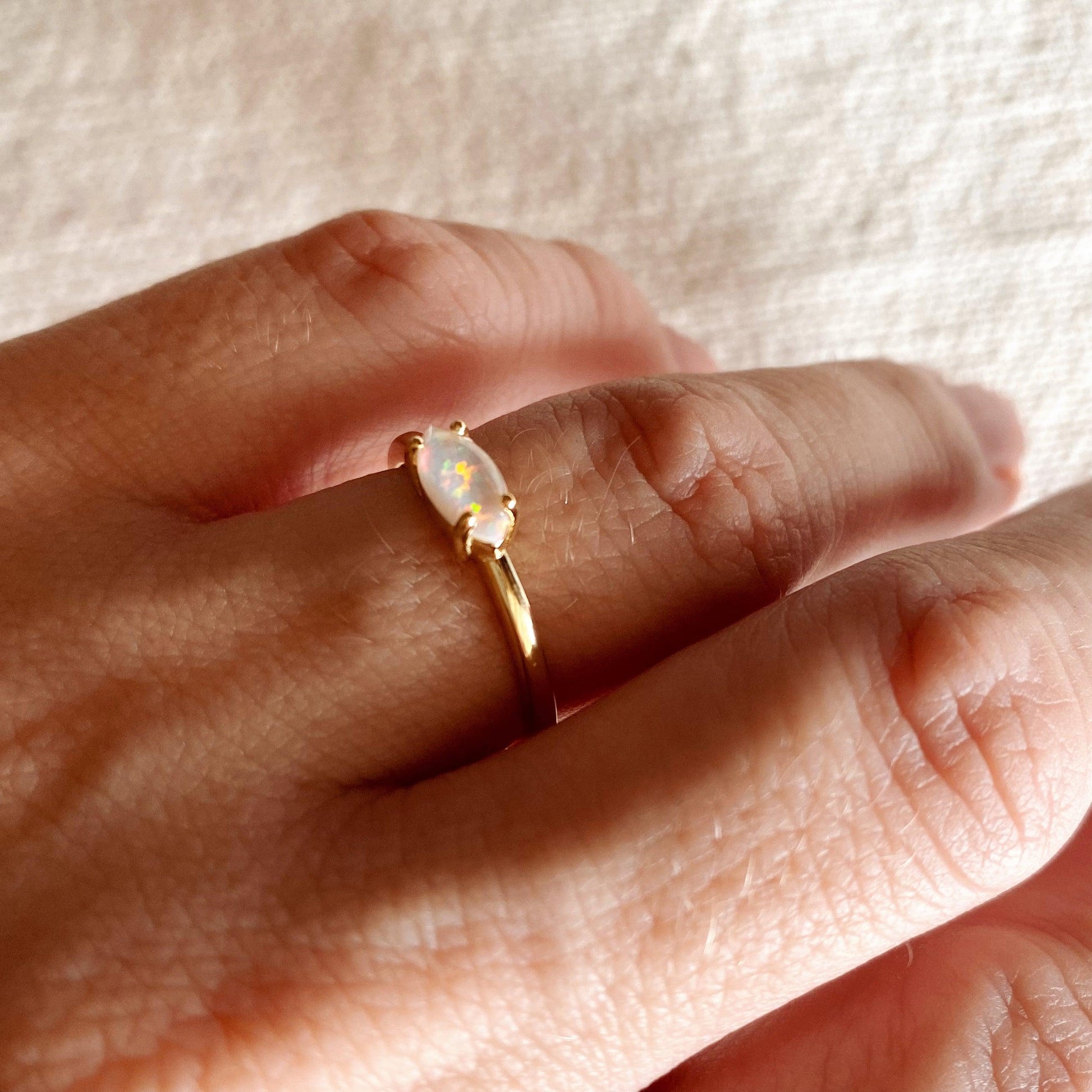 GoldFi 18k Gold Vermeil Opal Ring
