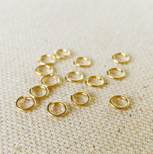 GoldFi 5 grams bag of 18k Gold Filled Jump Ring Size 3mm, 4mm, 5mm, Parts Components Jewelry Making