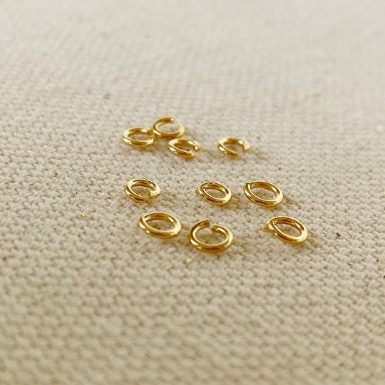 GoldFi 5 grams bag of 18k Gold Filled Jump Ring Size 3mm, 4mm, 5mm, Parts Components Jewelry Making