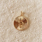 GoldFi Dainty 18k Gold Filled Snake Serpent Pendant Featuring Spoke Design
