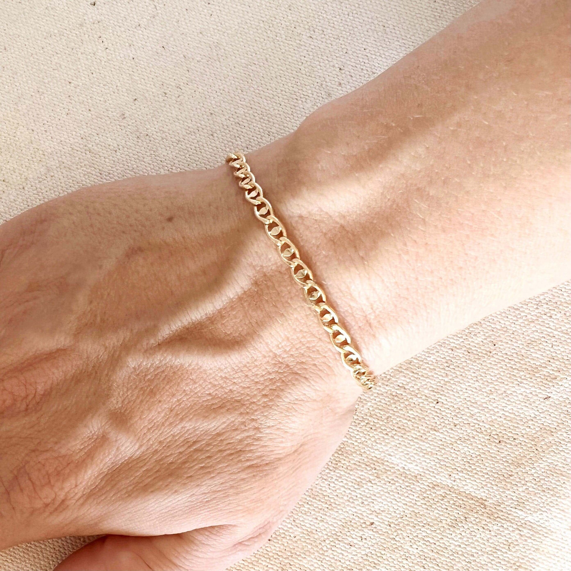 GoldFi Fancy Mariner 18k Gold Filled Bracelet