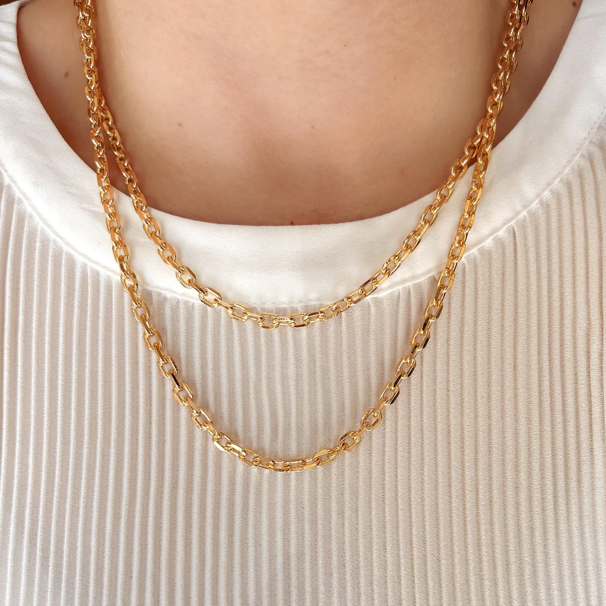 Gold filled link necklace Clearance