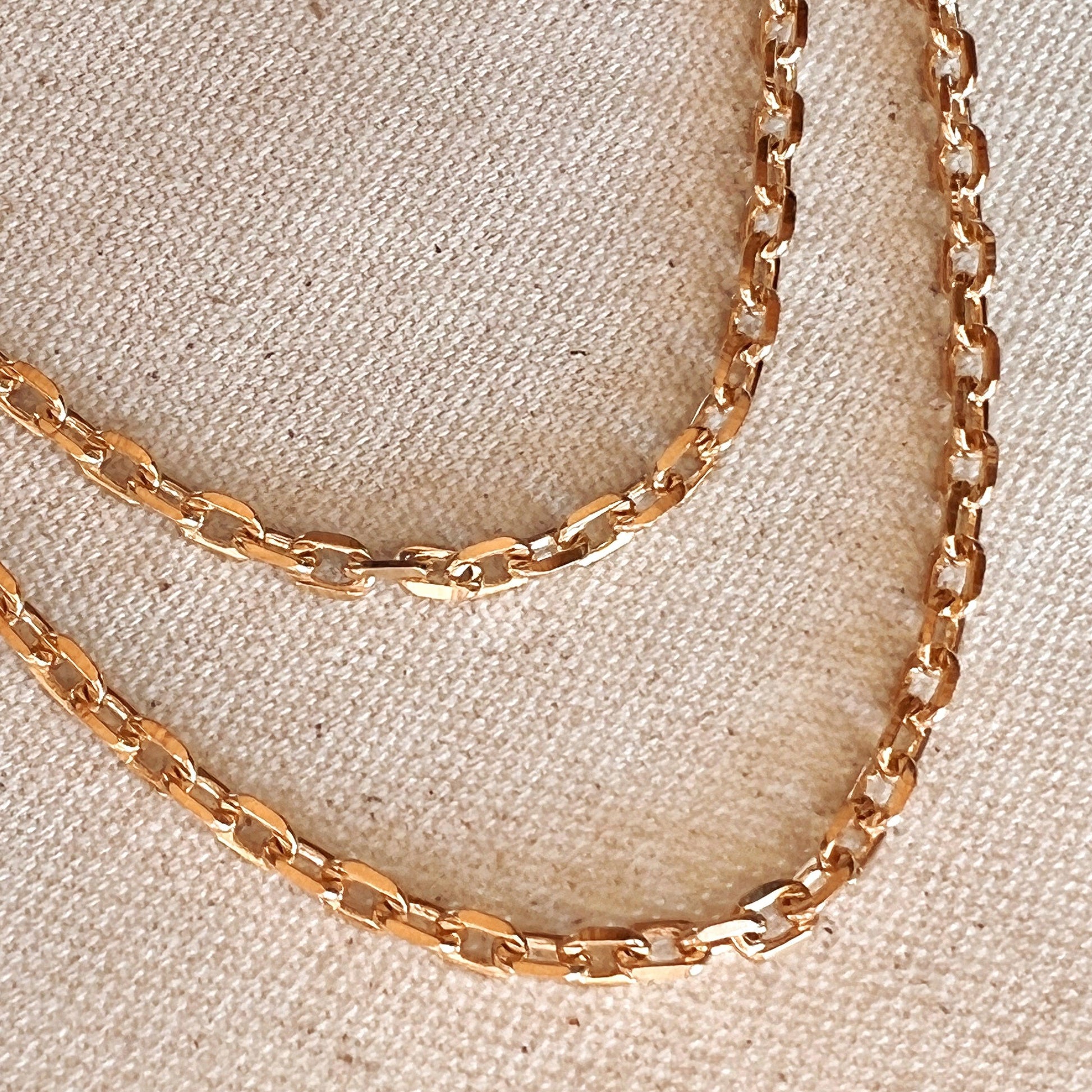 GoldFi Gorgeous Unique 18k Gold Filled Link Chain