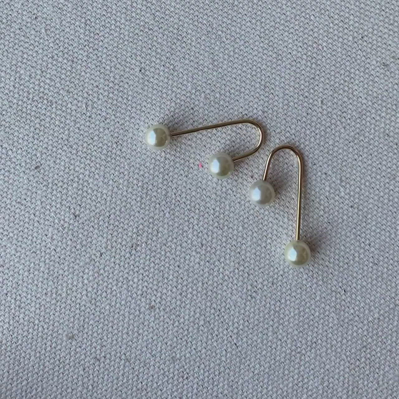 18k Gold Filled Screw Back Pearl Earrings for Wholesale and Jewelry Supplies