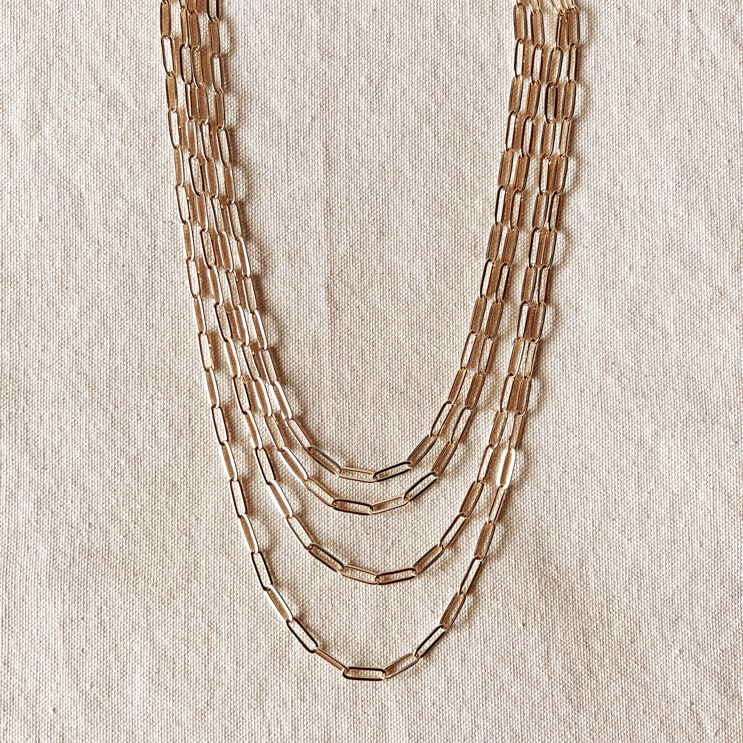 GoldFi 18k Gold Filled Classic Paperclip Chain
