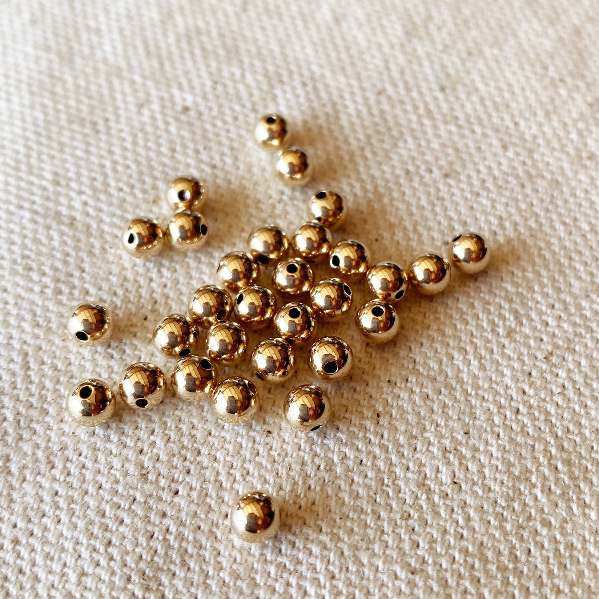 GoldFi 14k Gold Filled 4.0mm Bead For Jewelry Making.