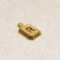 GoldFi 18k Gold Filled Initial Plate Pendant Letter R