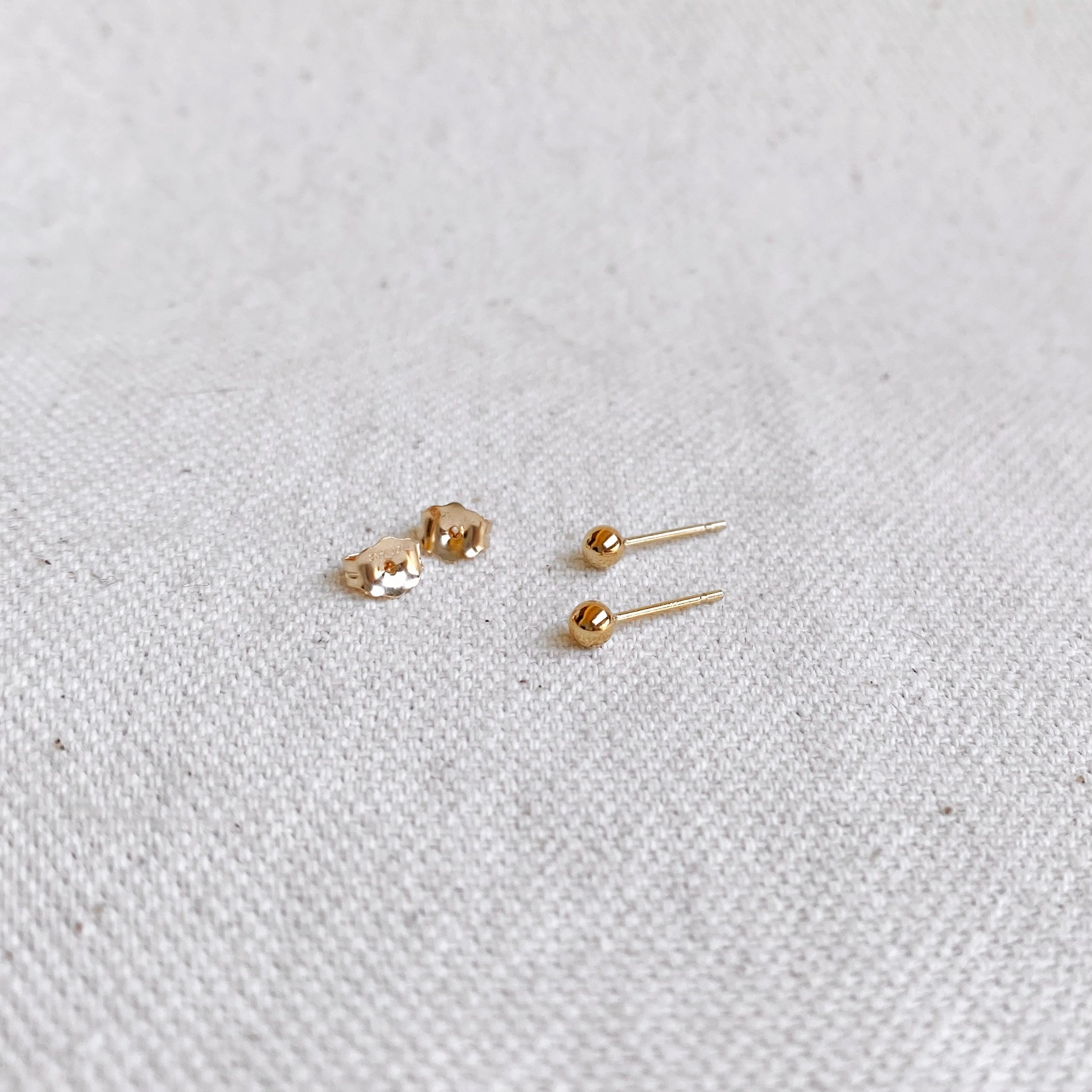 Modern Gold Dipped Blue and Gold Earrings - Simple Gold Dot Earrings i –  Mark Poulin Jewelry
