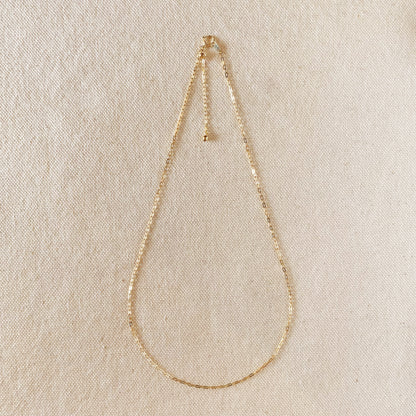 18k Solid Gold Cable Chain