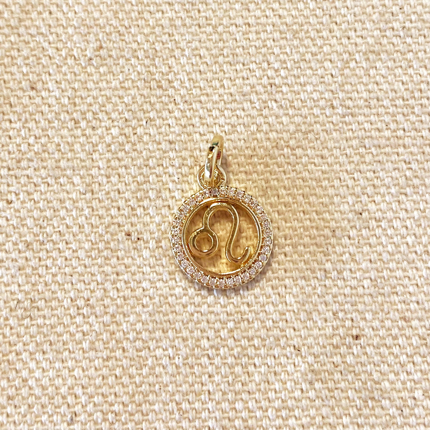 18k Gold Filled Mini Leo Zodiac Pendant