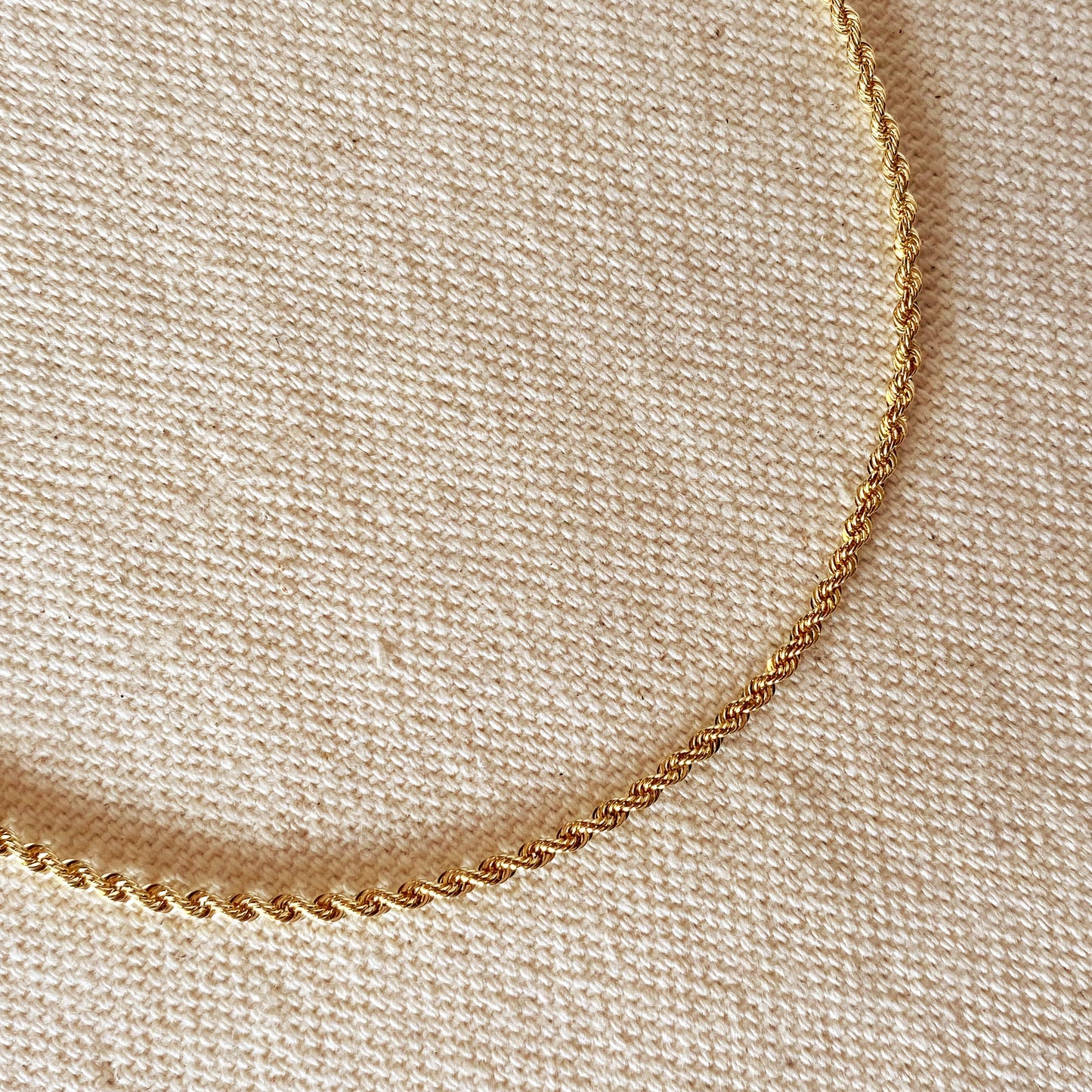 18k Solid Gold Rope Chain