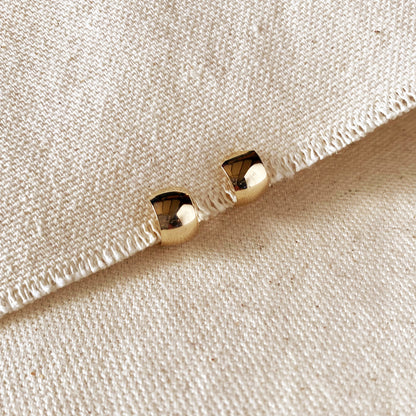 18k Gold Filled Half Open Stud Earrings