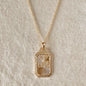 GoldFi 18k Gold Filled Vintage Love Plaque Necklace