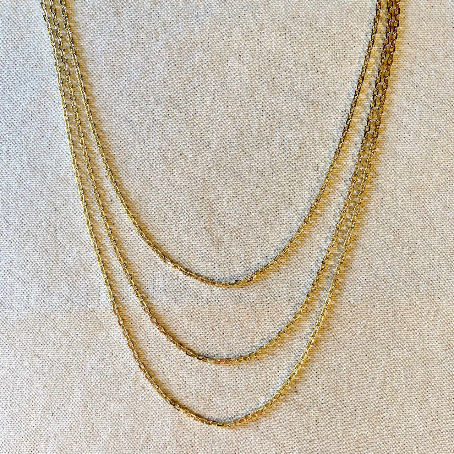 18k Gold Filled DC Curb Link Chain