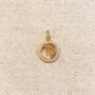 18k Gold Filled Mini Virgo Zodiac Pendant