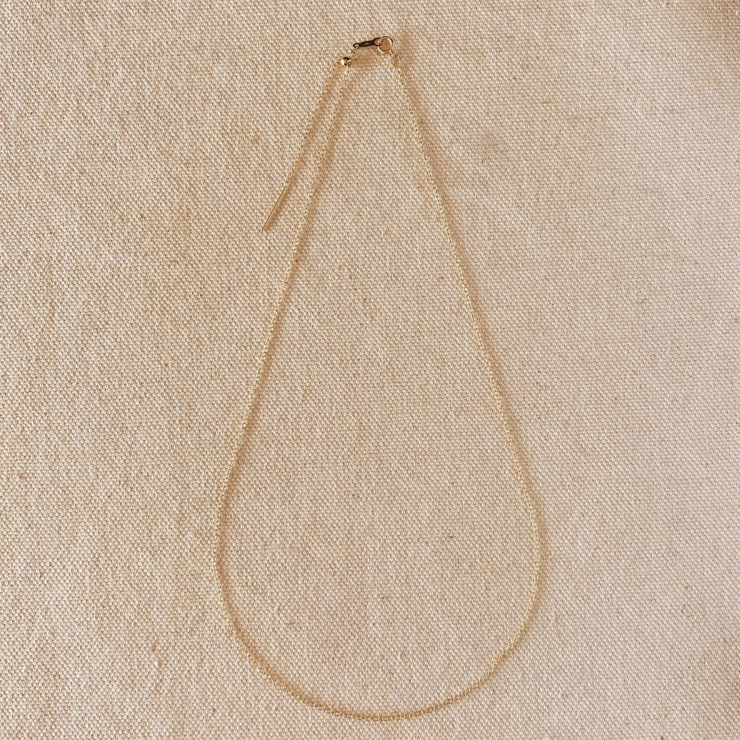 14k Solid Gold Adjustable Add a Bead Cable Chain