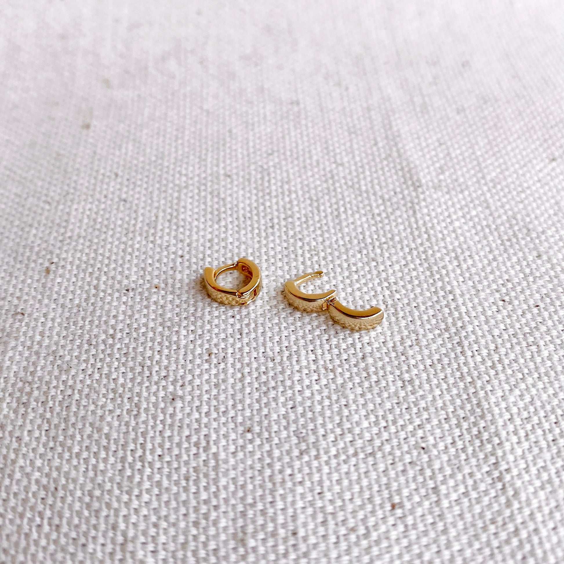 GoldFi 18k Gold Filled Petite Hoop Earrings