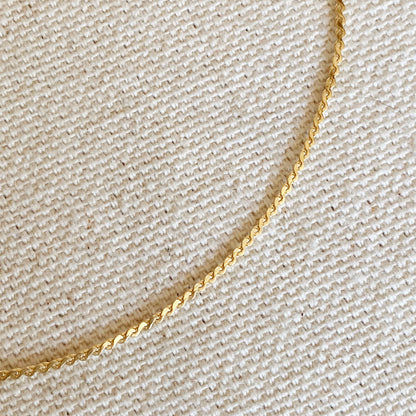 GoldFi 18k Gold Filled Delicate Anklet