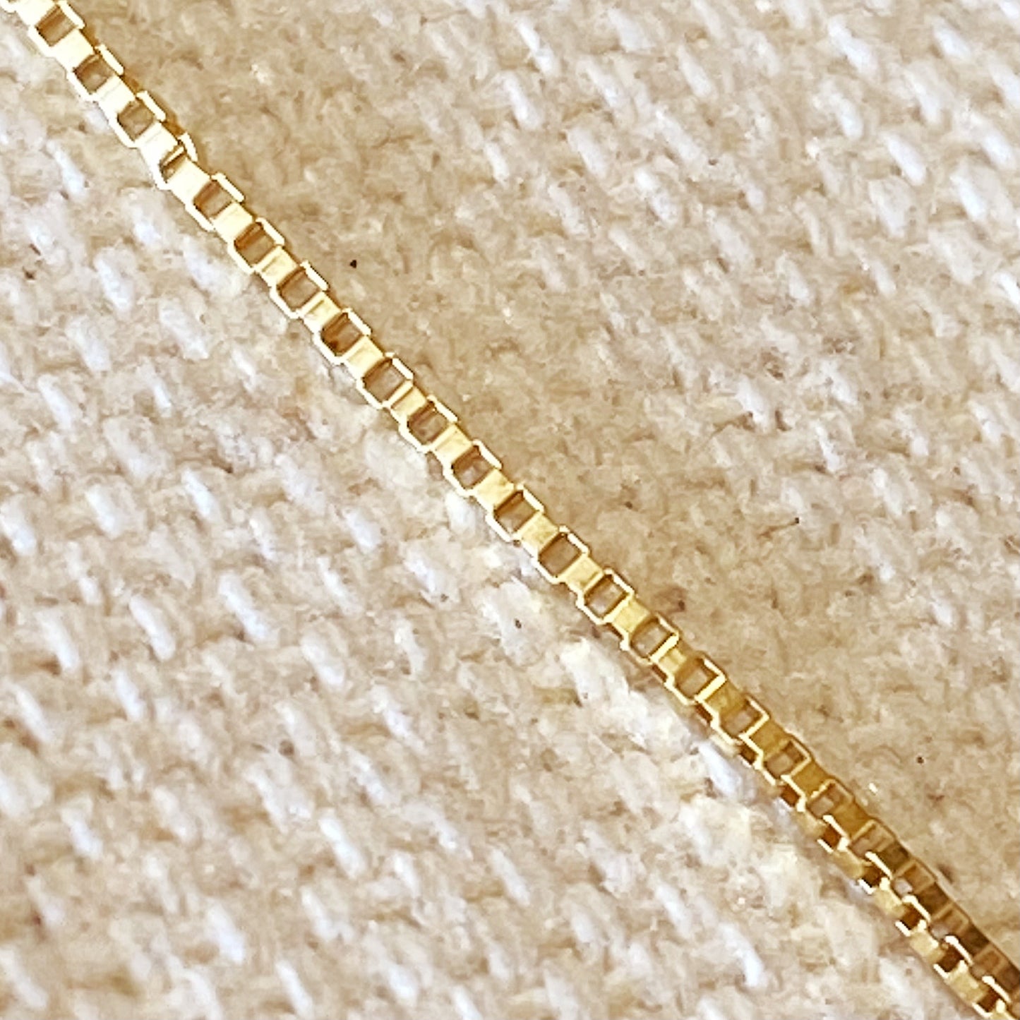14k Gold Filled Unfinished 0.75mm Box Chain By the Foot