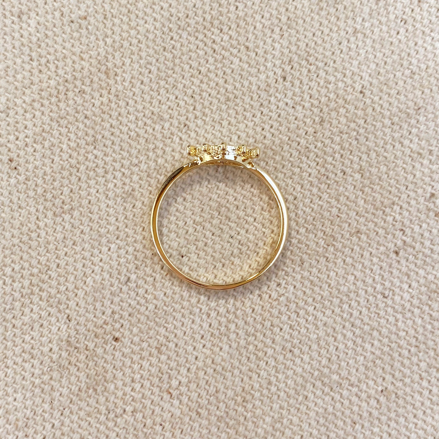 18k Gold Filled Dainty Eye Ring