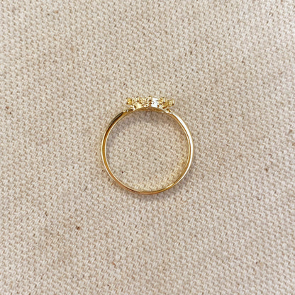 18k Gold Filled Dainty Eye Ring