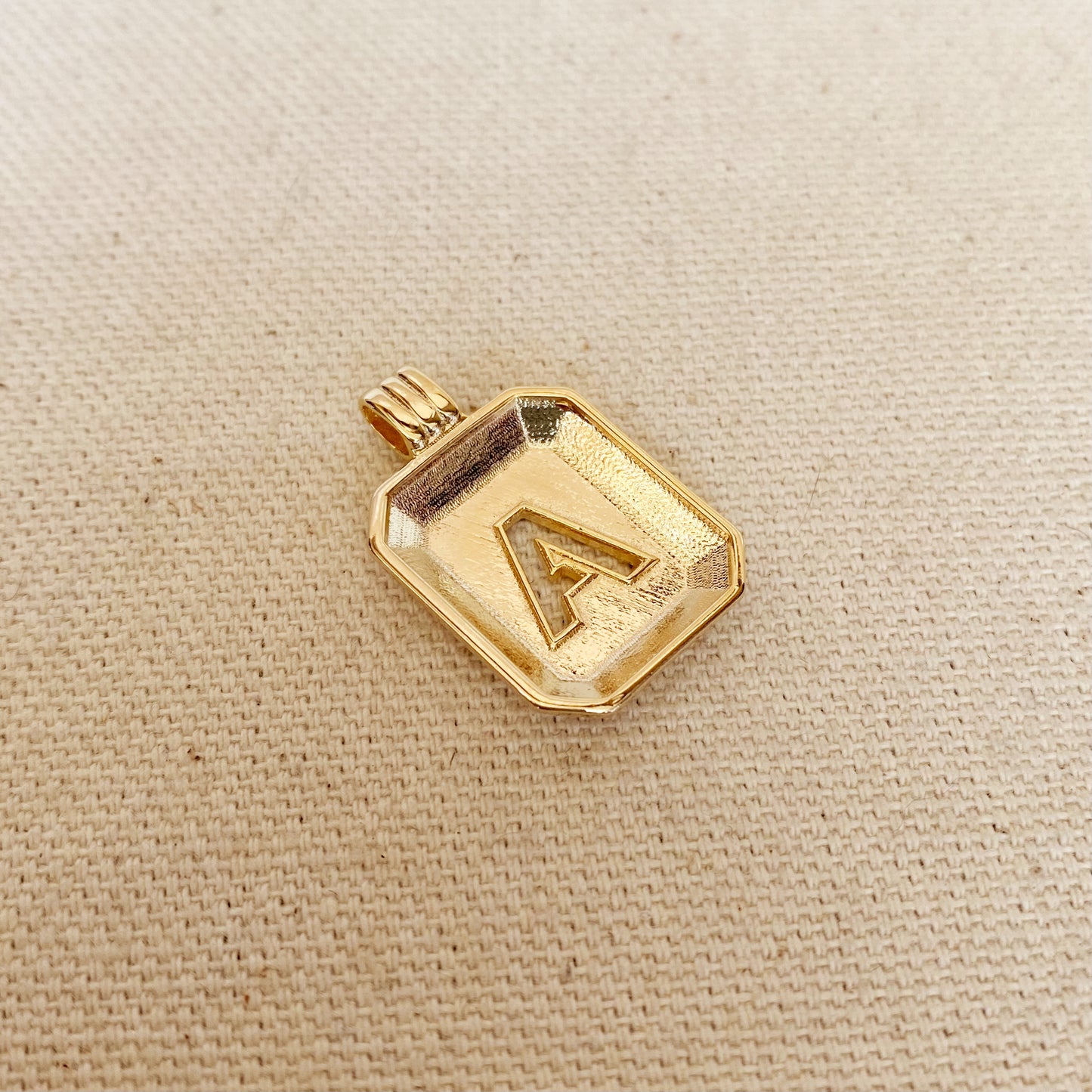 GoldFi 18k Gold Filled Initial Dainty Pendant Letter A