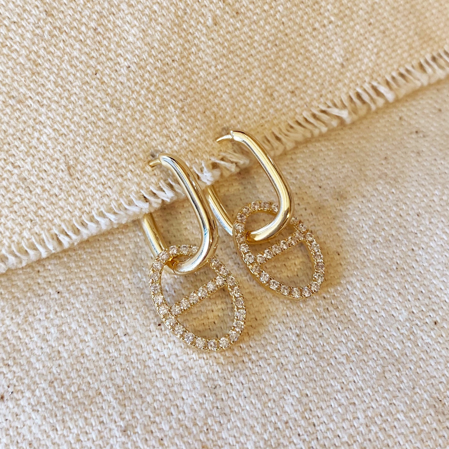 Cubic Zirconia Mariner Drop Earrings