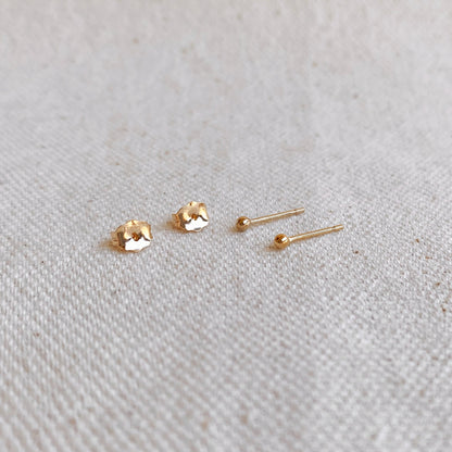 GoldFi 14k Gold Filled 2.0mm Ball Stud Earrings