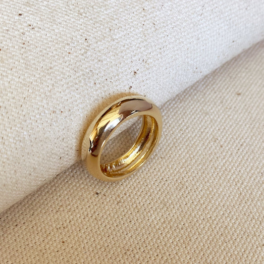 18k Gold Filled Chunky Rounded Band Ring