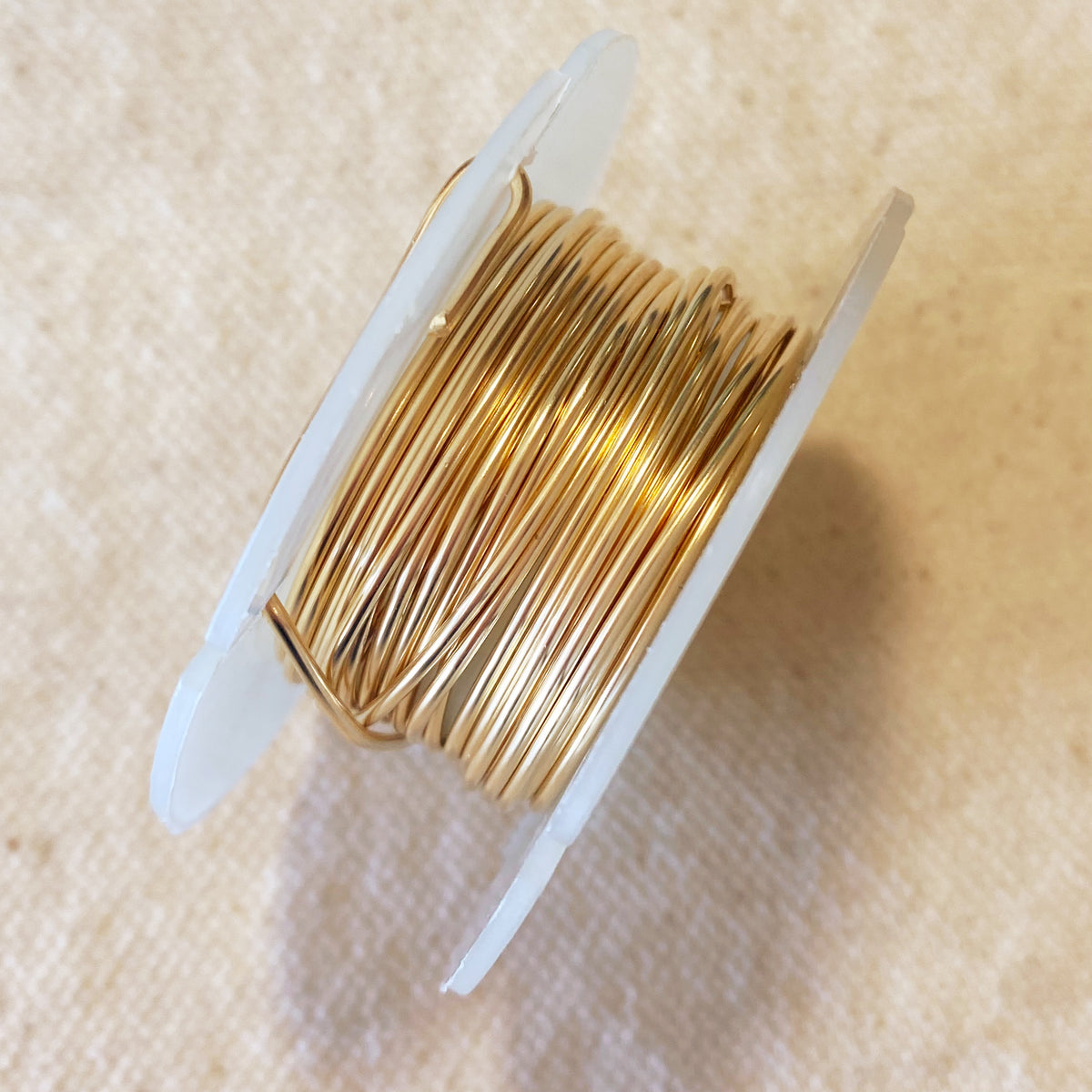 Spring Wire Gold 14k Gold Filled Wire 18ga Spool - 7ft