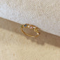 18k Gold Filled Delicate Pastel Colored Cubic Zirconia Ring