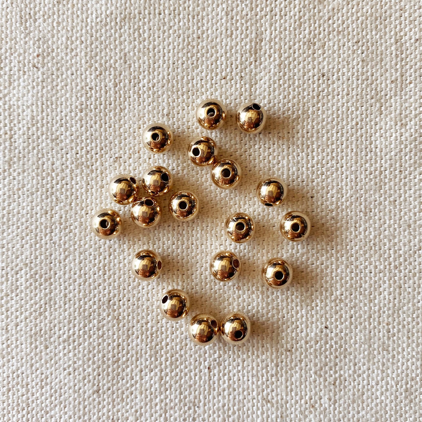 GoldFi 14k Gold Filled 6.0mm Bead For Jewelry Making.
