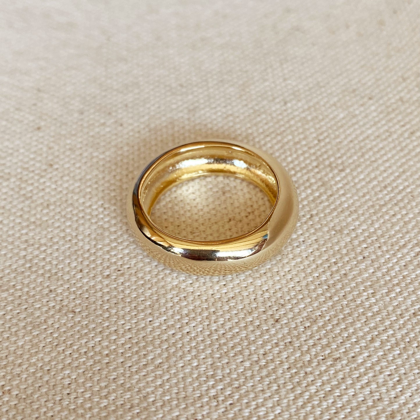 18k Gold Filled Chunky Rounded Band Ring