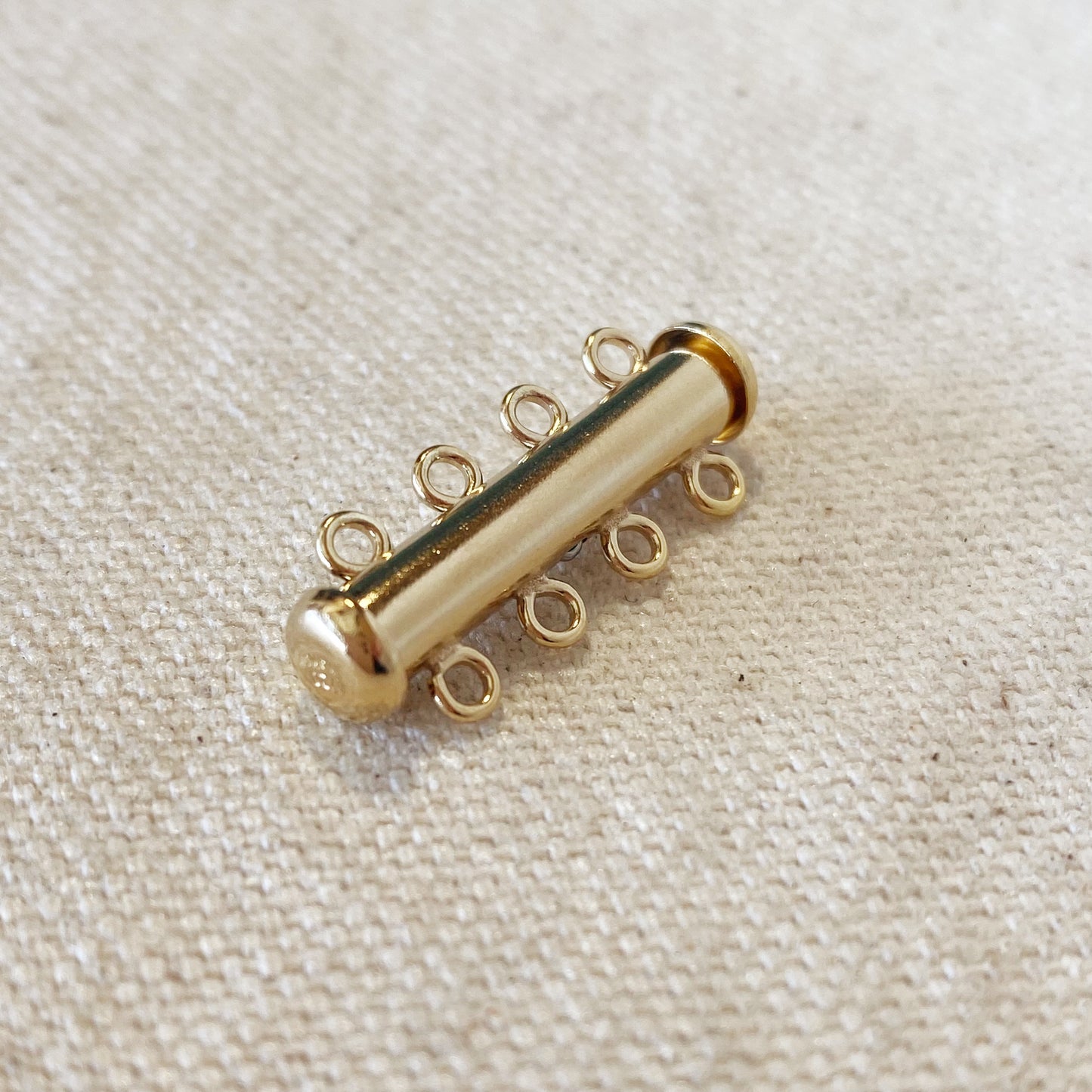 14k Gold Filled Tube Clasp 4 Row