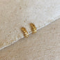 GoldFi 18k Gold Filled Rugged Petite Clicker Hoop Earrings